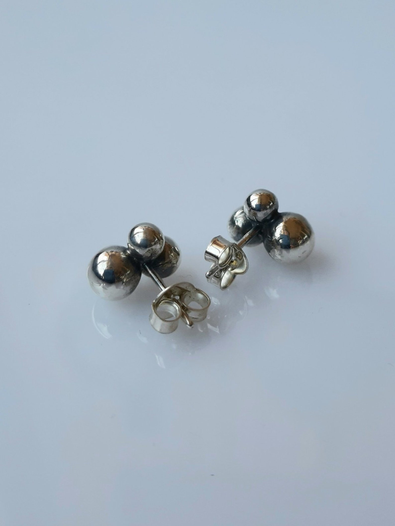 Ball's Earrings With Pendant Silver Sterling. - Etsy UK