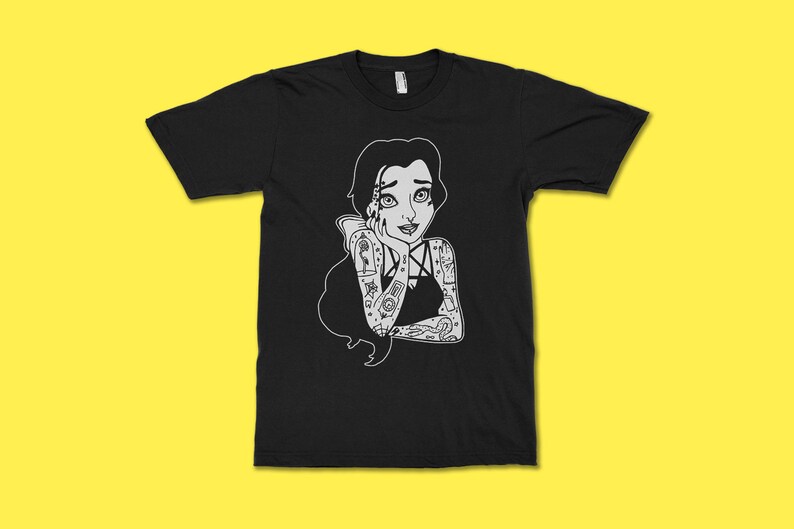 100/% Cotton Toddler T Shirt Kid T-Shirt Belle Disney Rock Kids T Shirt Kid Gift Toddler Tee Graphic Kid Tee