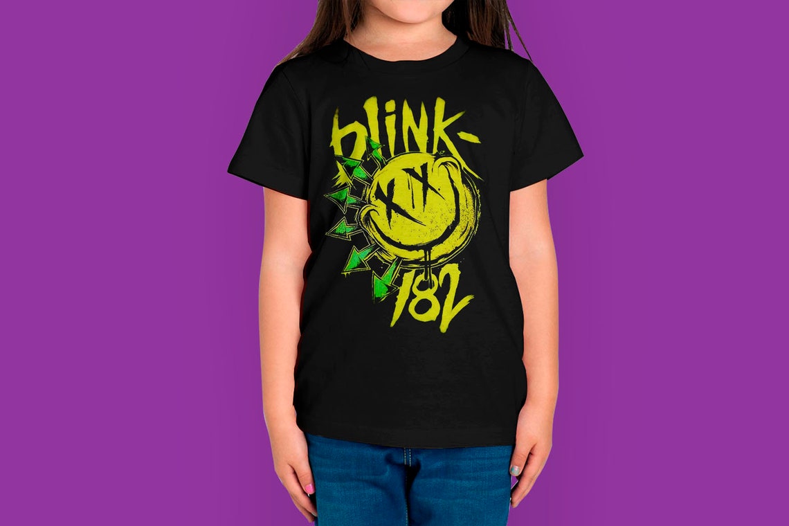 Blink 182 Rock Smile Kids T Shirt 100 Cotton Toddler T Etsy