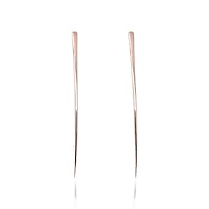 Handmade Rose Gold Earrings, Statement Dangle Earnings, Modern Rose Gold Drops, Bespoke Rose Gold Christmas Gift, Minimal Rose Gold Drops