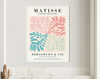 Henri Matisse Poster, Matisse Exhibition Poster, Matisse Cutout Print, Henri Matisse Print, Cut Outs, Matisse Curves, Abstract Art Poster