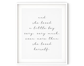 And She Loved A Little Boy Etsy