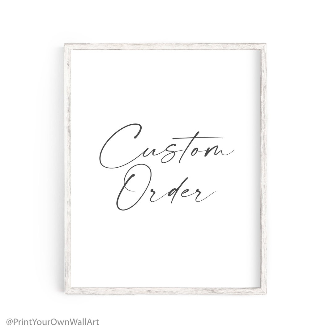 Custom Order - Design Your Own! - Etsy