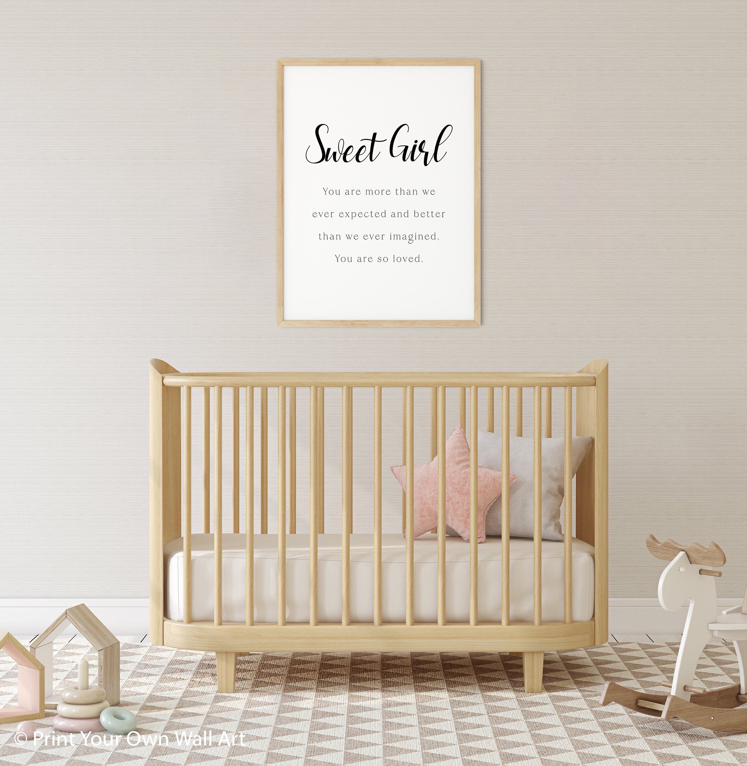 Girl Nursery Quote Print Nursery Quotes Sweet Girl You Are Etsy