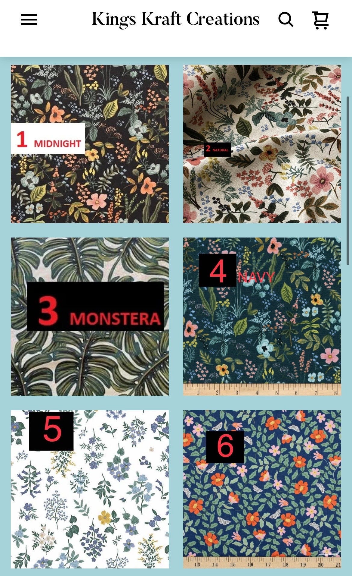Custom Rifle Paper Co. Reversible Drool Pads for Baby Carrier Straps