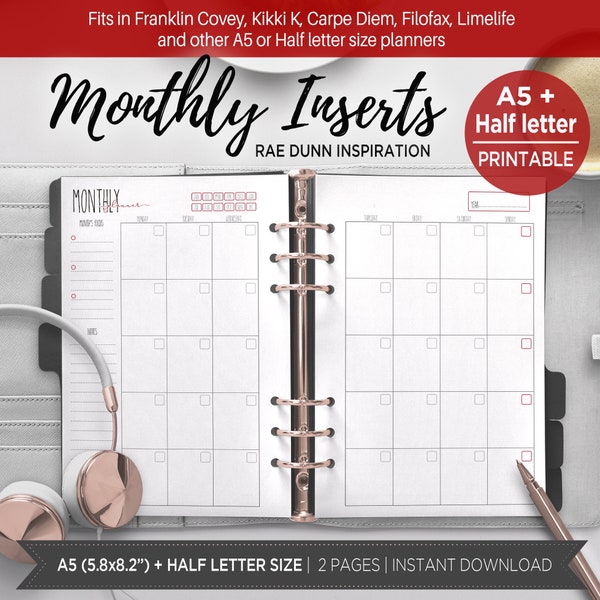 Rae Dunn 2024 Monthly Planner Etsy