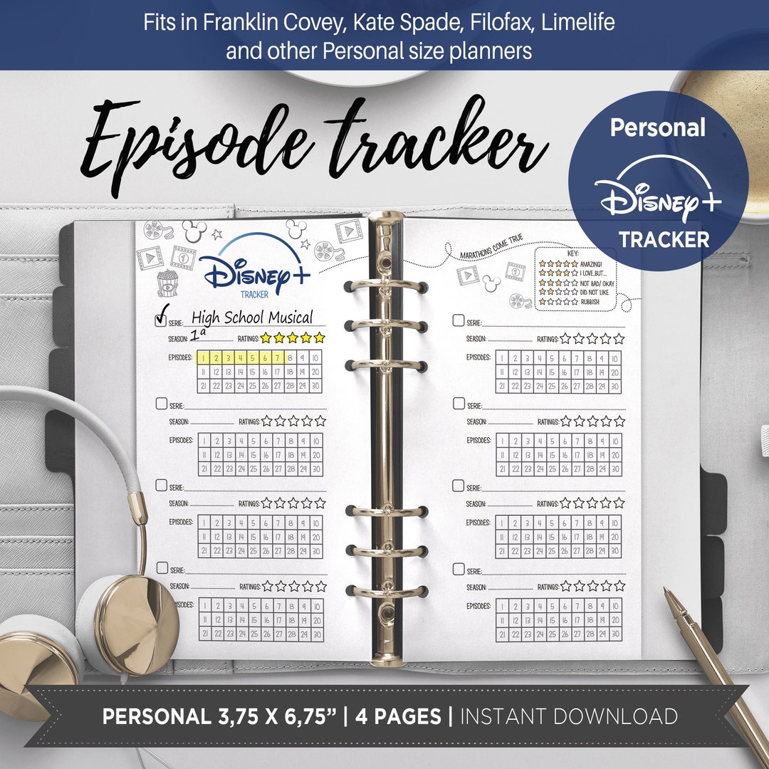 Movies to Watch and Tv Series Tracker Printable for Bullet Journal, TV ...