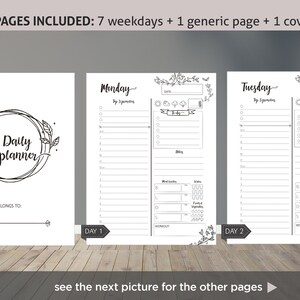 Daily Planner Printable for Bullet Journal/ Daily Planner - Etsy