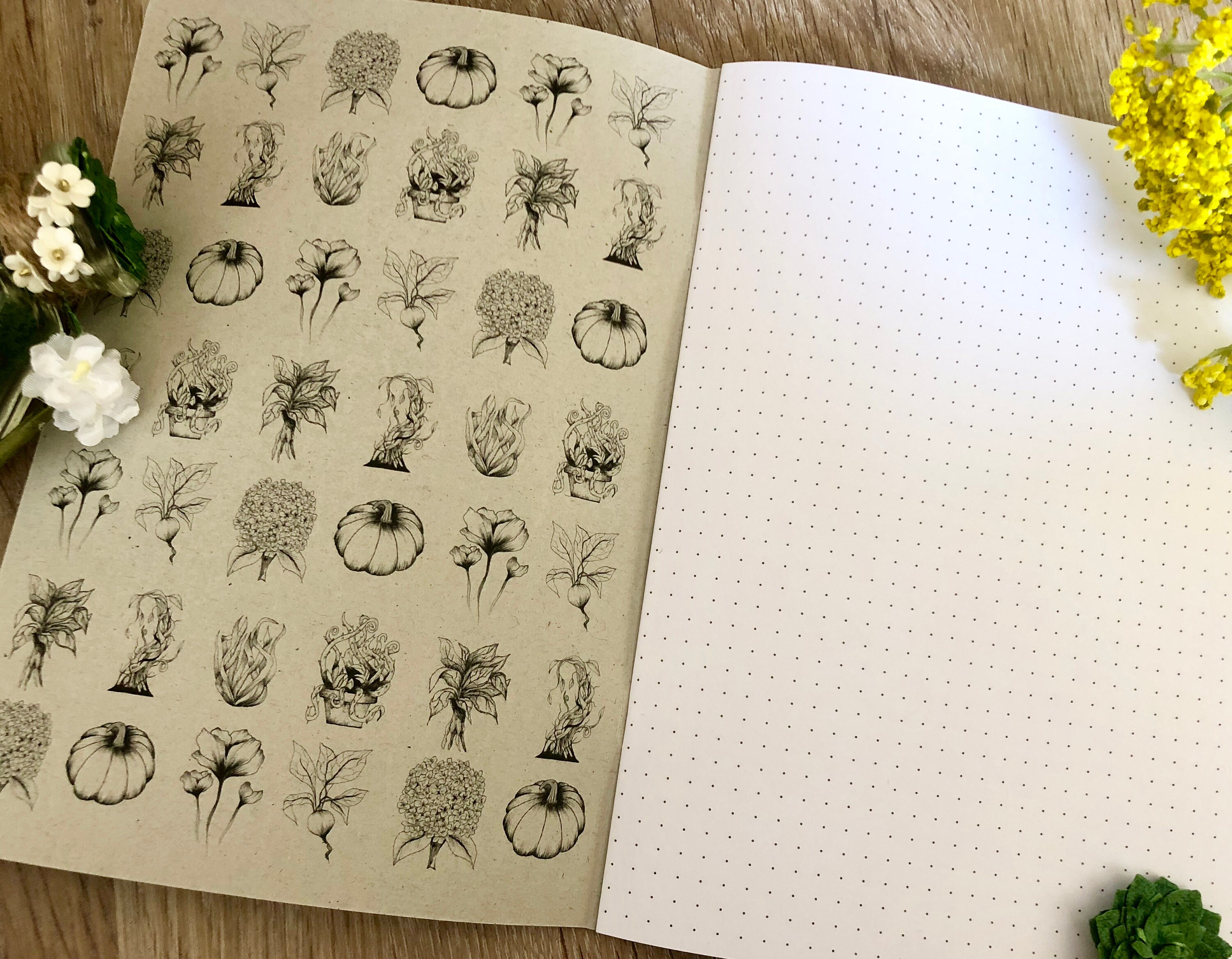 Herbology A5 notebook botanical bullet journal inspired by Etsy