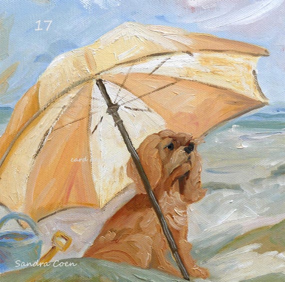 Cavalier King Charles Spaniel Umbrella - Ruby Cavalier King Charles Spaniel Umbrella - Ruby