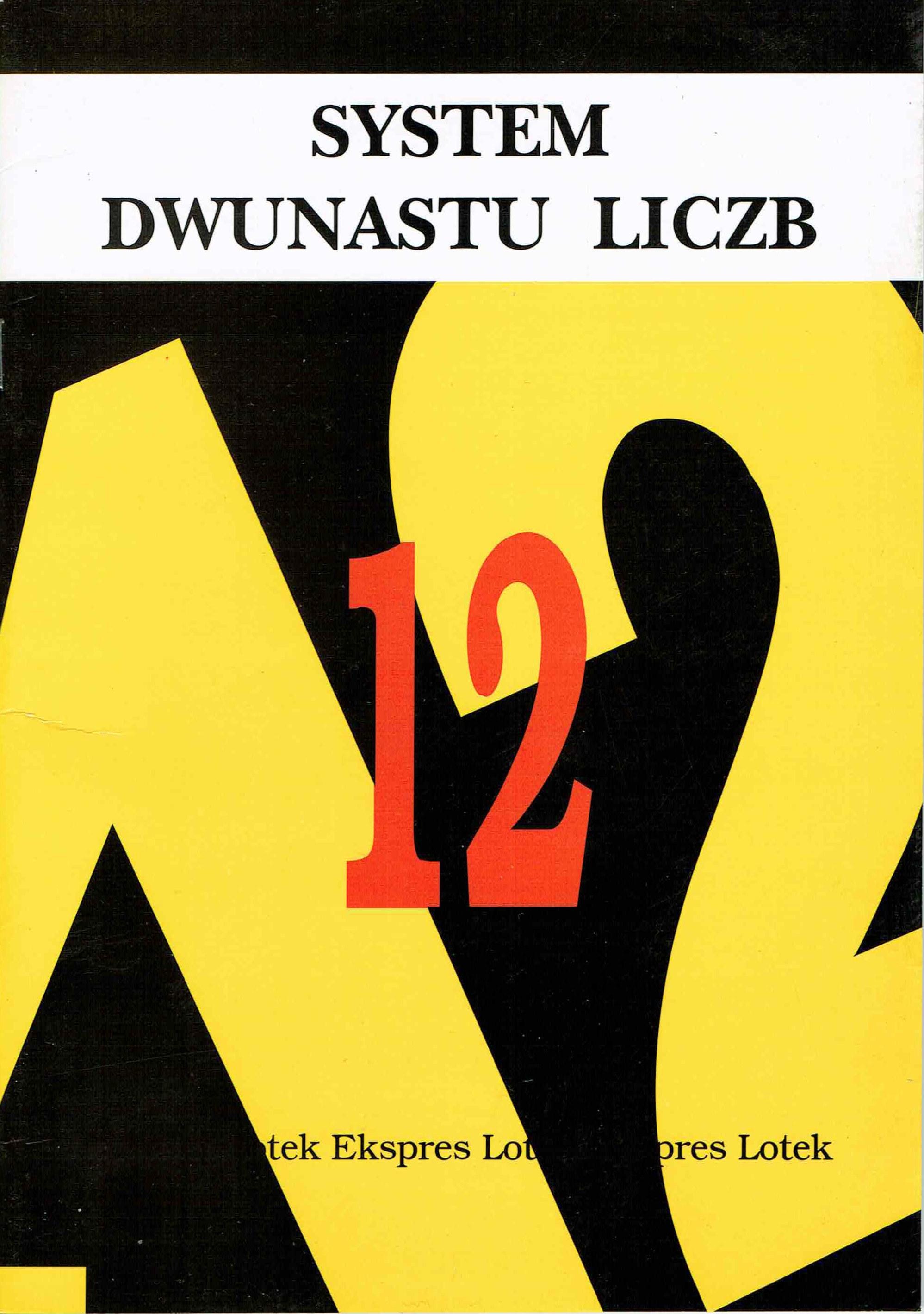 Lotto Systems: System of Twelve Numbers by Grzegorz Andrzej 1995 - Etsy