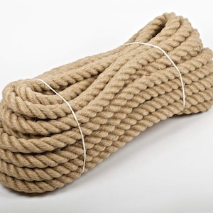 Jute Rope, Diameter 26/28/30/36/40mm, Jute Rope, Garden Rope, Boat Rope, Trosse, Decorative Cord