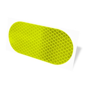 Reflects Pack of 4 Self-Adhesive Reflectors Safety in the Dark Reflector Stickers Reflective Stickers