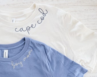 CUSTOM EMBROIDERED TEE Custom Embroidered Women s T Shirt