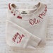 VINTAGE CUSTOM CREW + Custom Embroidered Hand Distressed Crew Neck Sweatshirt