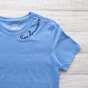 CUSTOM EMBROIDERED TEE + Custom Embroidered Women's T Shirt