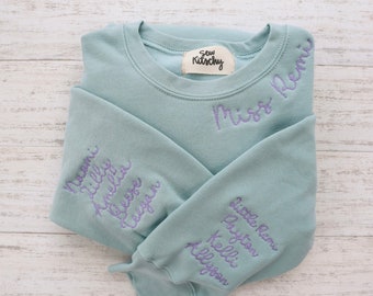 CUSTOM EMBROIDERED CREW + Custom Embroidered Crew Neck Sweatshirt
