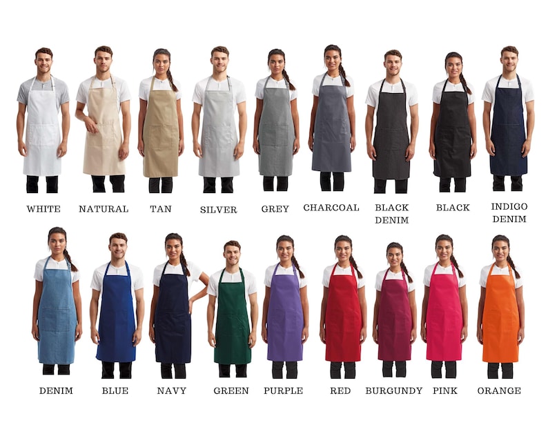 Personalized Embroidered Apron • Custom Name Apron • Chef Gift • Kitchen Apron • Sourdough Baker Gift • Custom Cooking Apron bild 7