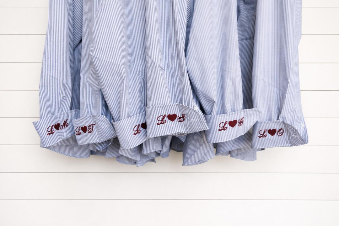 Custom Embroidered Button Down Shirt | Personalized Monogram Shirt ...