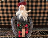 Primitive Handmade Santa Claus - Christmas Decoration