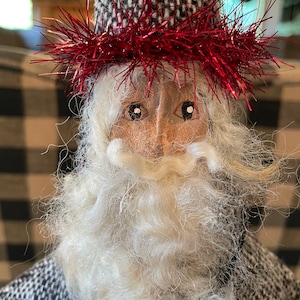 Primitive Handmade Santa Claus - Christmas Decoration