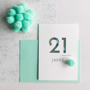 Personalised 21st Birthday Card image 1