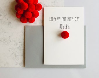 Personalised Valentine's Day Card, Valentines Card for Her, Valentines Card for Him, Valentine's Day Card, Valentine's Gift, Valentine's Day