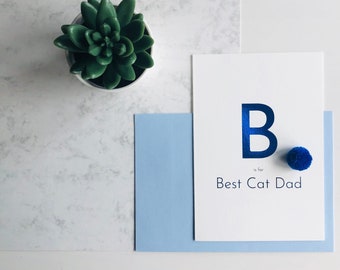 Best Cat Dad Father's Day Card