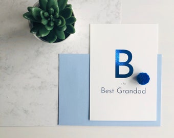 Grandad Father's Day Card (can be personalised) | Grandad Fathers Day Card | Father's Day Card For Grandad