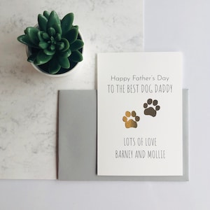 Personalised Father's Day Card from the Dogs | Dogs Father's Day Card | Dog Card | Card from the Dog | Fathers Day Card from the Dog