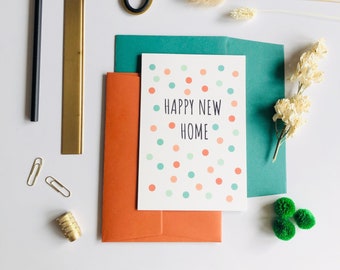 New Home Card | Happy New Home Card | Spotty New Home Card | New Home | Congratulations On Your New Home