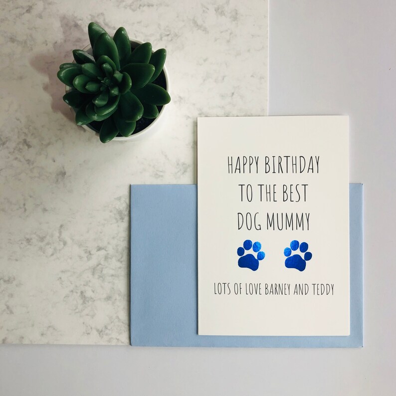 Personalised Birthday Card From the Dogs Dog Birthday Card Etsy UK