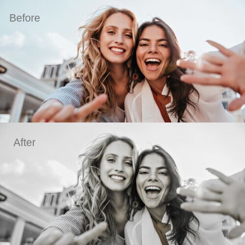 11 BLACK & WHITE and Sepia for Lr Desktop Sepia Lightroom Etsy