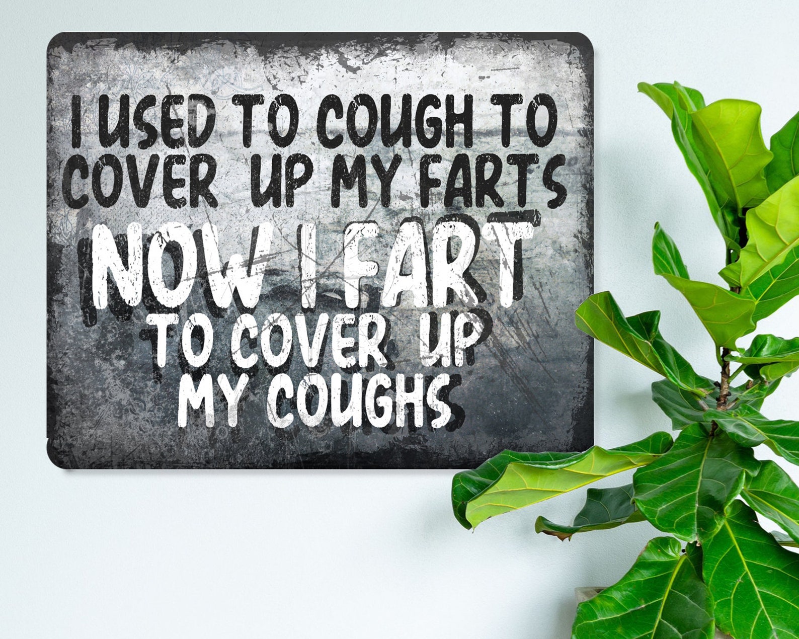 I used to Cough to coverup my FARTS Now I Fart to coverup Etsy