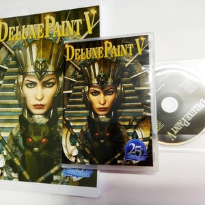 Deluxe Paint 5 - New Reversible Artwork - 25th CD-ROM DeluxePaint V DPaint for Amiga