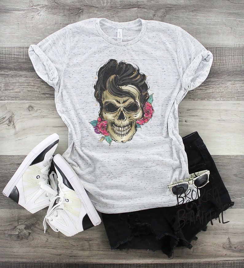 Womens Grunge Shirt / Skull Shirt Woman / Soft Grunge / Punk / Etsy