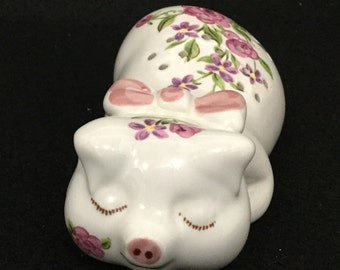 Vintage Avon Barnyard Animal Pig Fabric Pomander 1985
