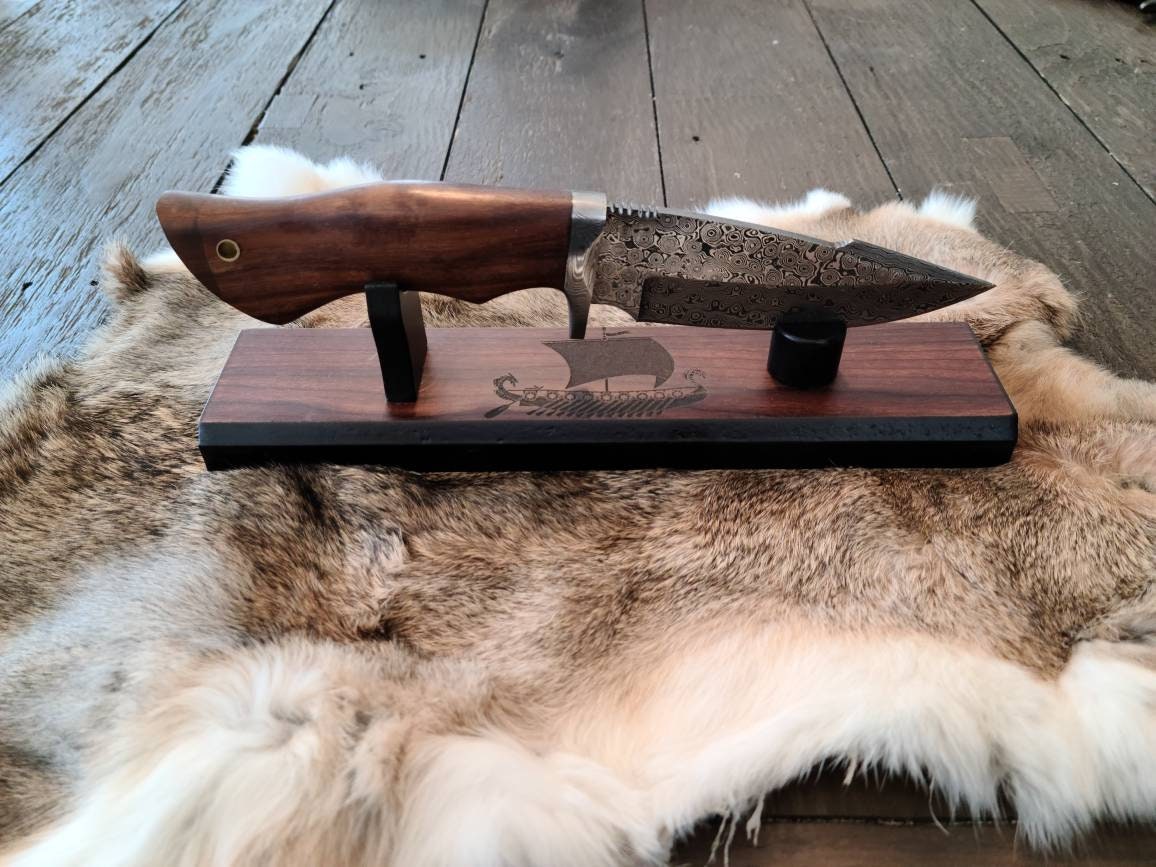 Knife Display Stand Custom Laser engraving available. Etsy