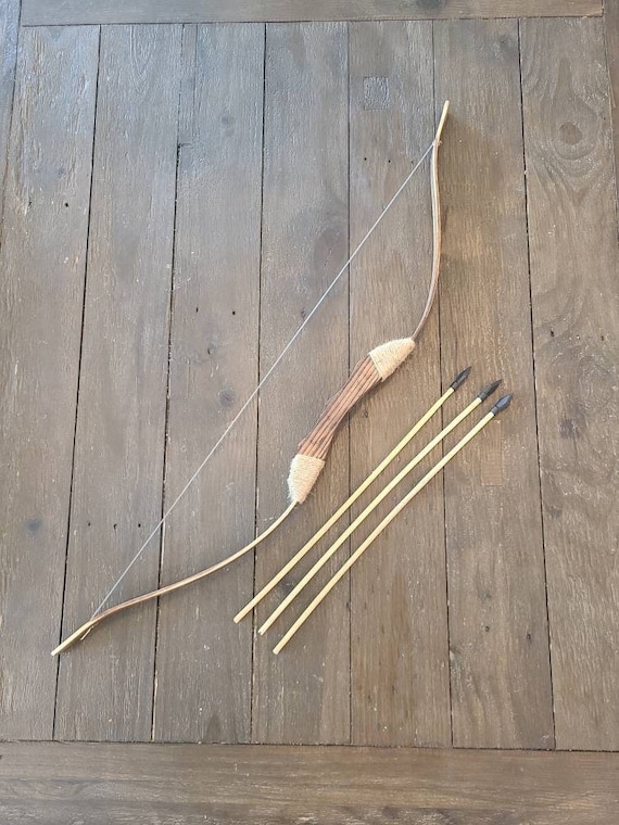 Wooden Children's Bow and Arrows Rubber Tipped Arrows Etsy
