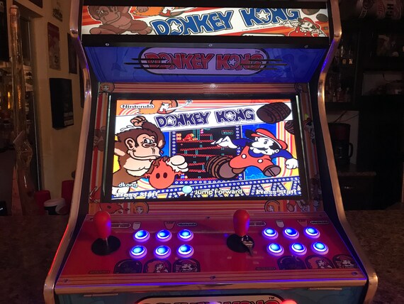 19 21 Led Custom Made Donkey Kong Bartop Arcade With Etsy