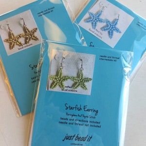 DIY Earring Beading Kit/ Create your own Starfish Earrings