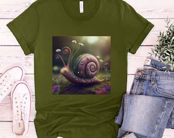 Whismical Snail Shirt * Fantasy Snail Shirt * Snail Tee * Cottagecore Snail Tee * Snail Lover * Magical Snail * Fantasy Snail * Snail Shirt