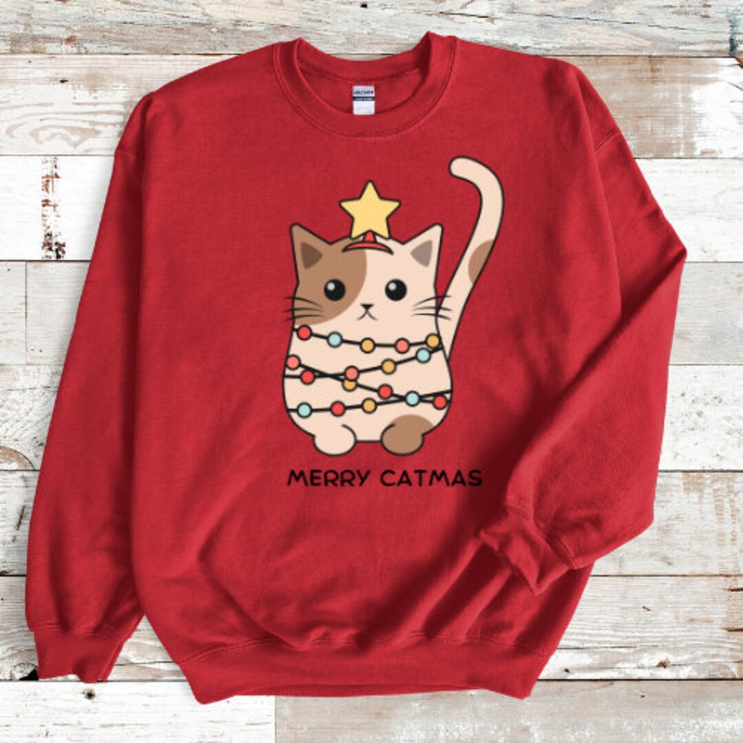 Merry catmas sweatshirt Clearance
