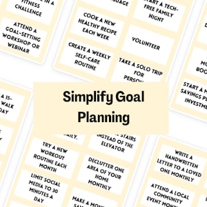 Vision board | Inspiring Goal Ideas for Your Vision Board | Printable Goal Planner, Yearly & Quarterly Goals | Vision Board Kit Essential