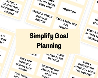 Vision board | Inspiring Goal Ideas for Your Vision Board | Printable Goal Planner, Yearly & Quarterly Goals | Vision Board Kit Essential