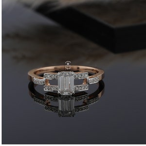 14K Gold  Diamond Weeding and Engagement Ring