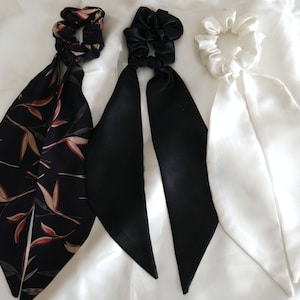 Ribbon Scrunchie, Extra Long Bow Scrunchie