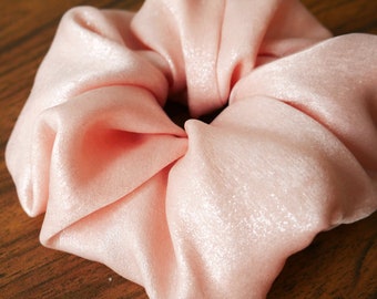 XL light pink glitter scrunchie
