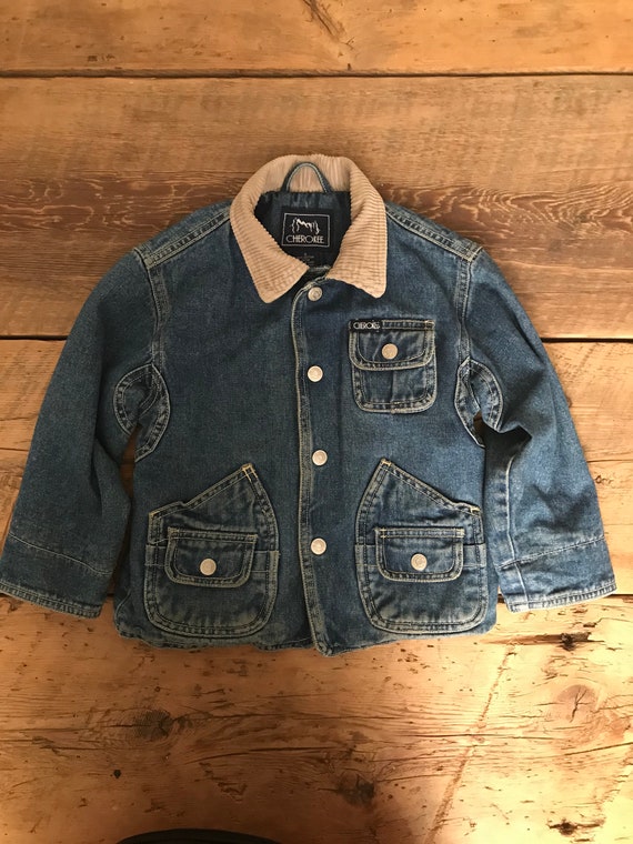 plaid and jean jacket