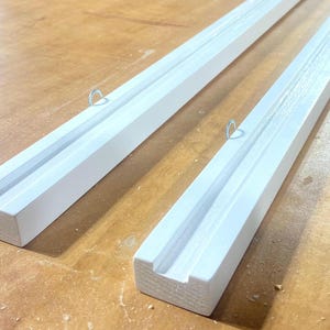 Aangepaste bestelling. Versnelde verwerking/verzending. Zwevende fotolijst richel canvasafdrukken kunstplank laag profiel ondiep. Lengtes van 28 en 40 inch.